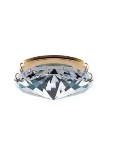 Strahler inc.metallo goldglänzendem Metall und GU5,3-Kristall 1x50W 12V